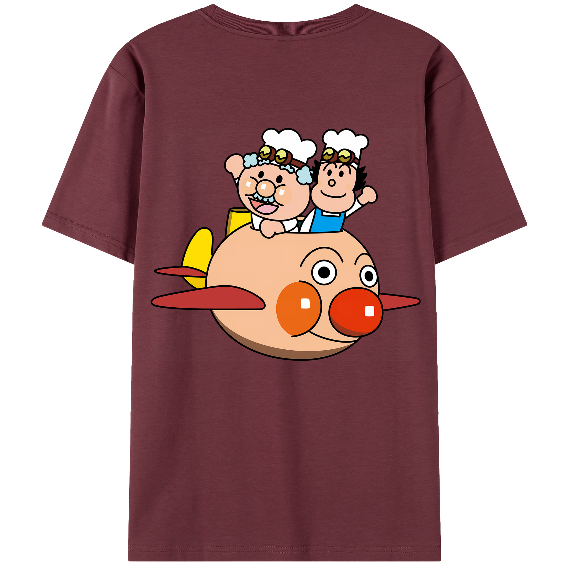 （画像用） アンパンマン Anpanman 綿100％半袖Tシャツ（背面プリント）